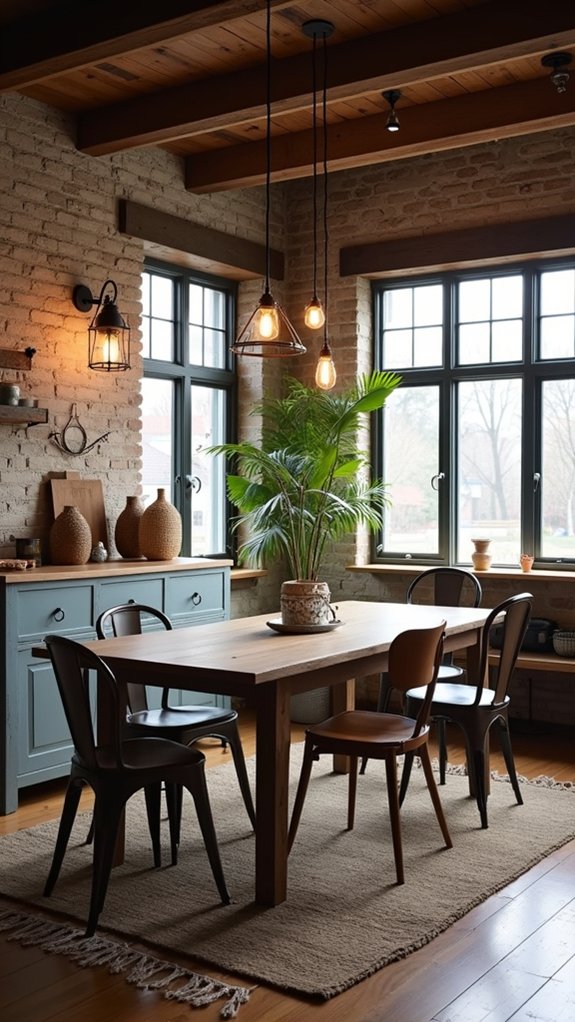 industrial lighting enhances charm