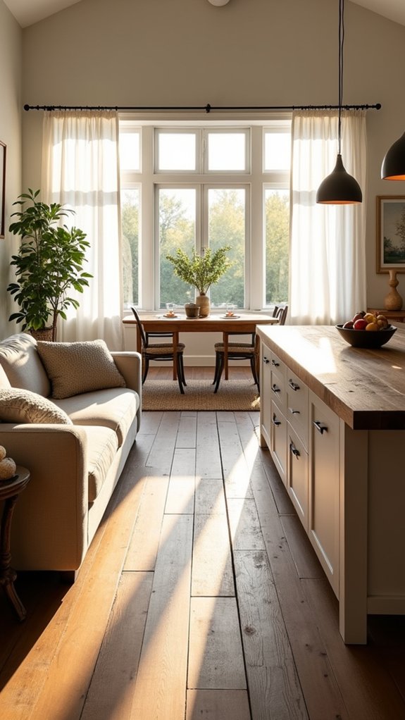 inviting light filled living spaces