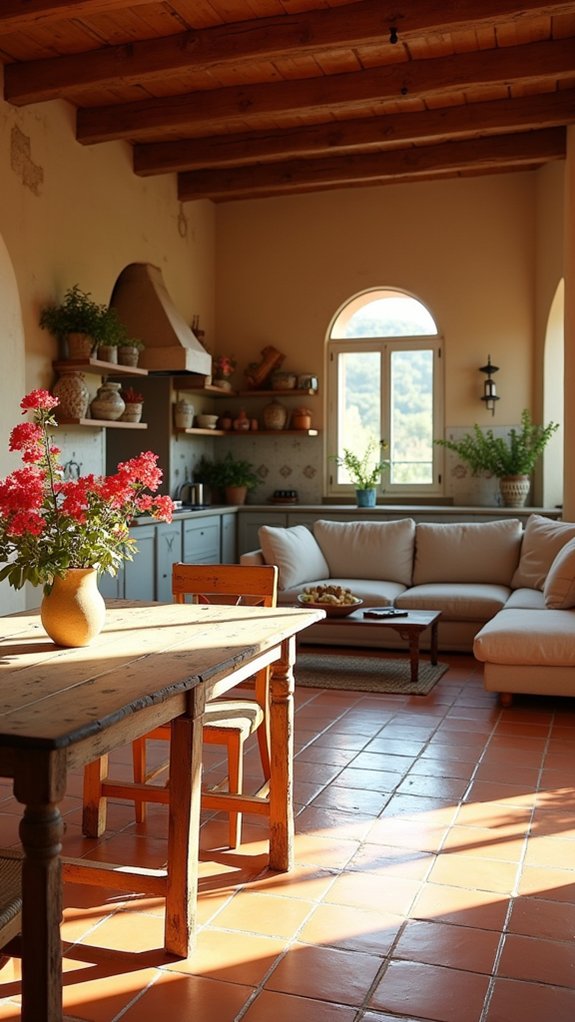 inviting open concept design