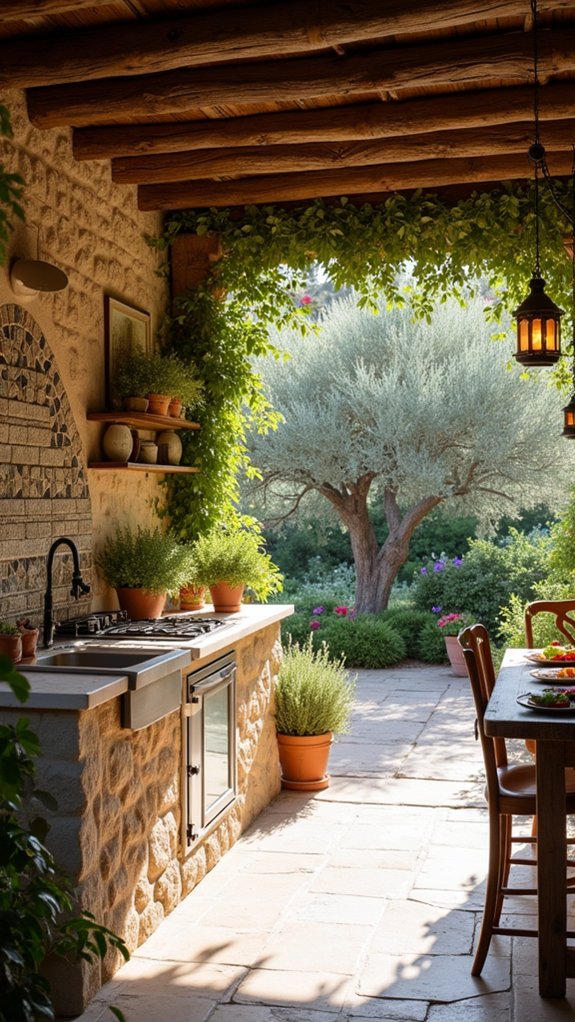 inviting outdoor dining experience