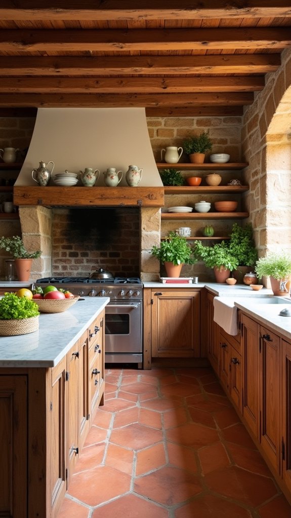 inviting rustic kitchen charm