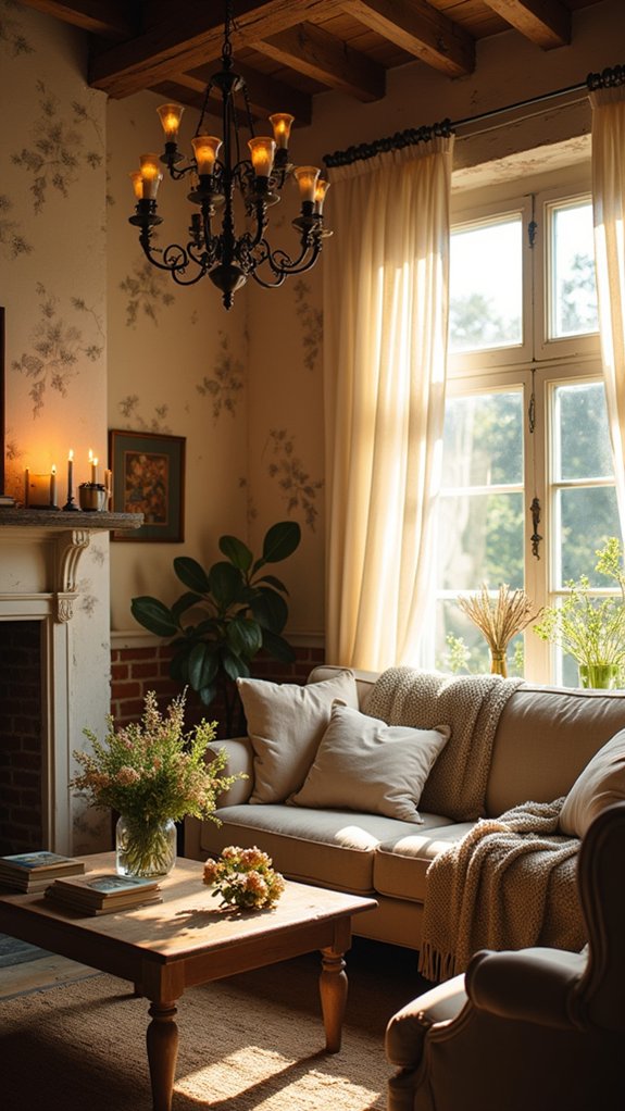 layered lighting enhances charm