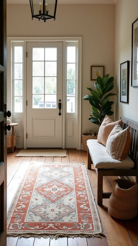 layered rug textures enhance