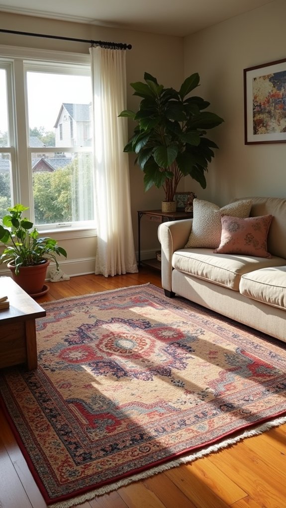 layered rugs enhance spaces