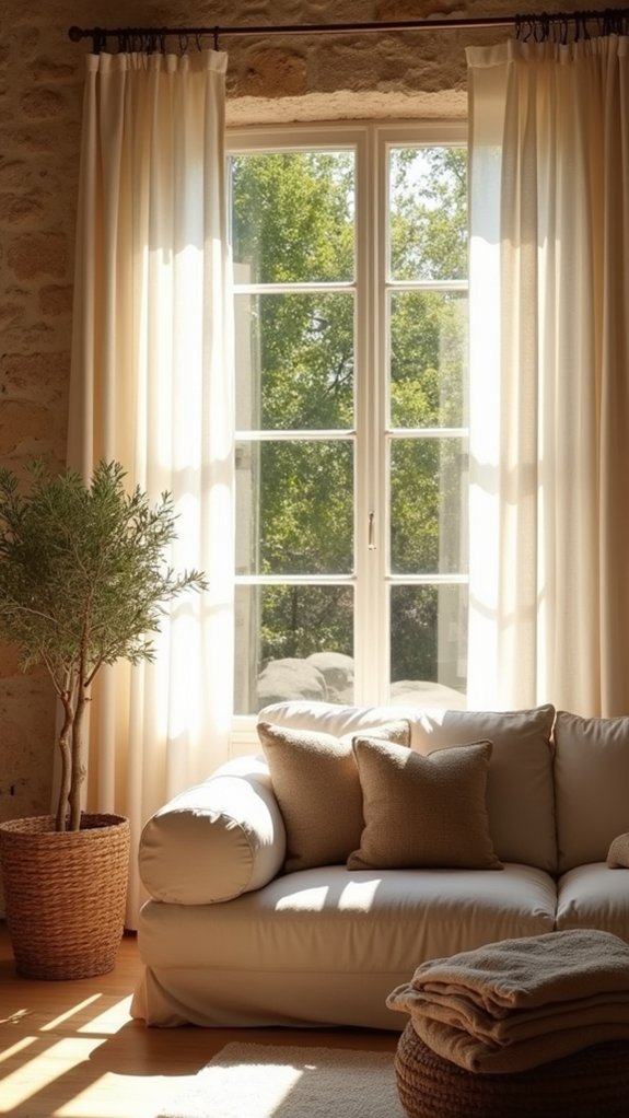 light airy elegant drapes