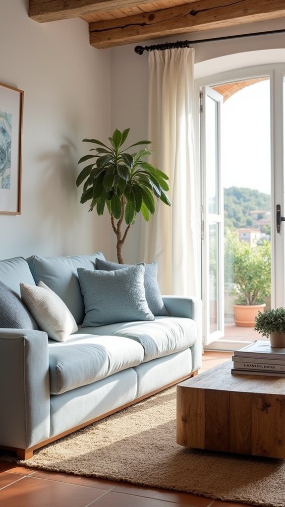 light fabrics bright colors