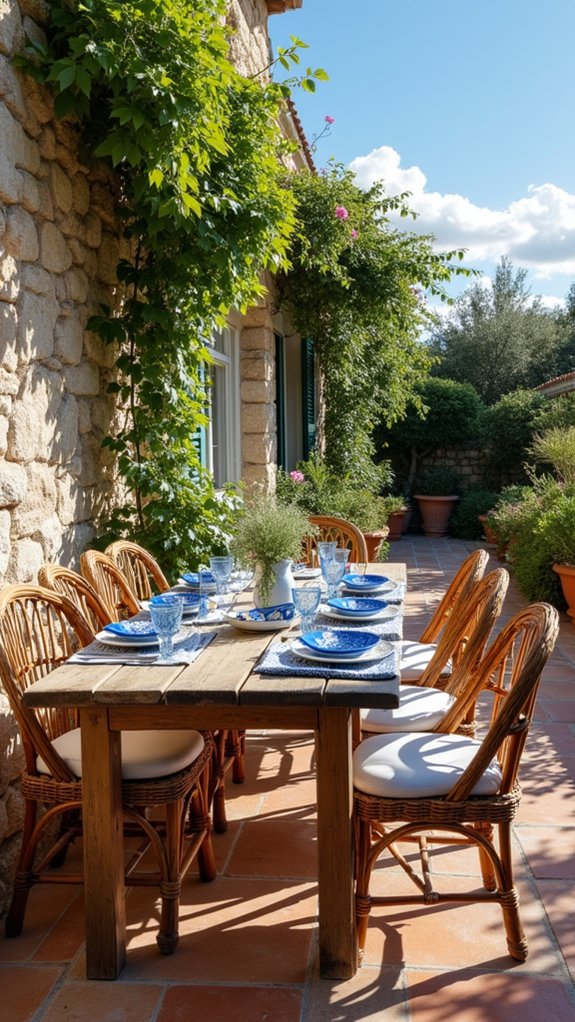 mediterranean blue and white oasis