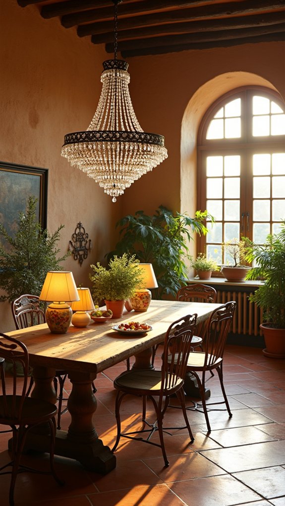 mediterranean rustic lighting charm