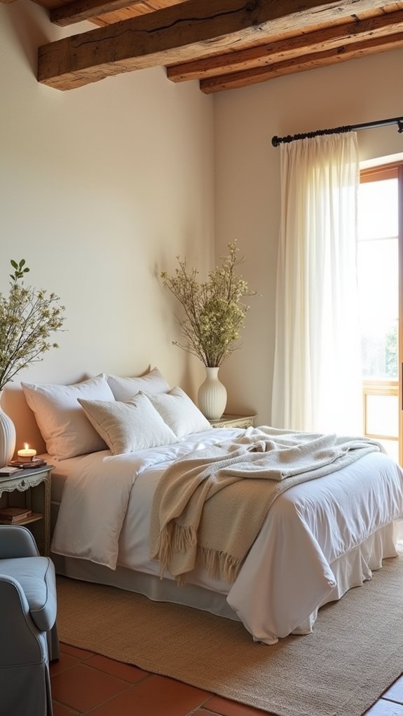 mediterranean serene bedroom design