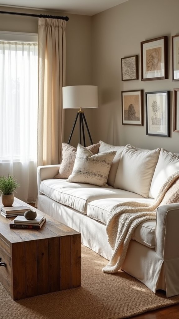 mixing textures for warmth