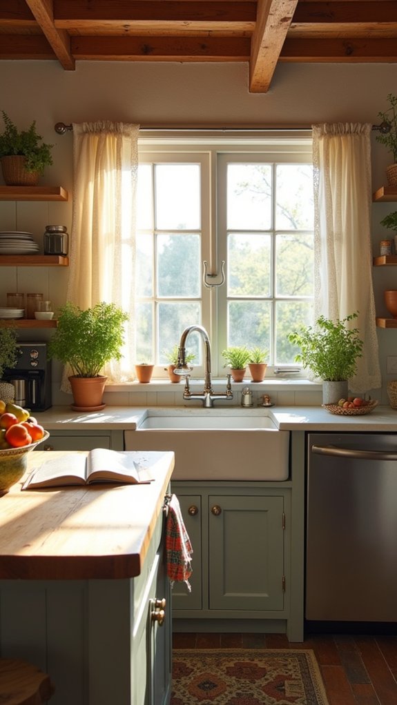 modern appliances rustic charm