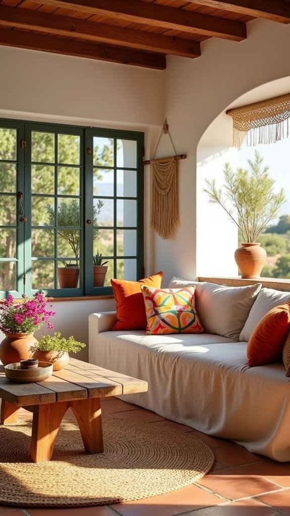 natural materials enhance decor