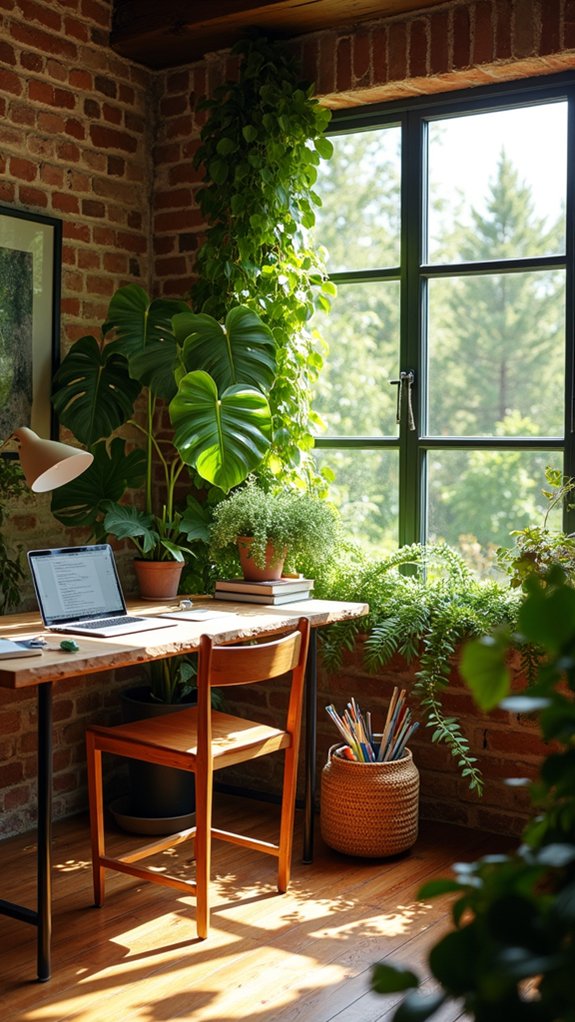 nature inspired home office design