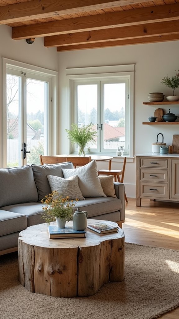 open concept coastal farmhouse retreat