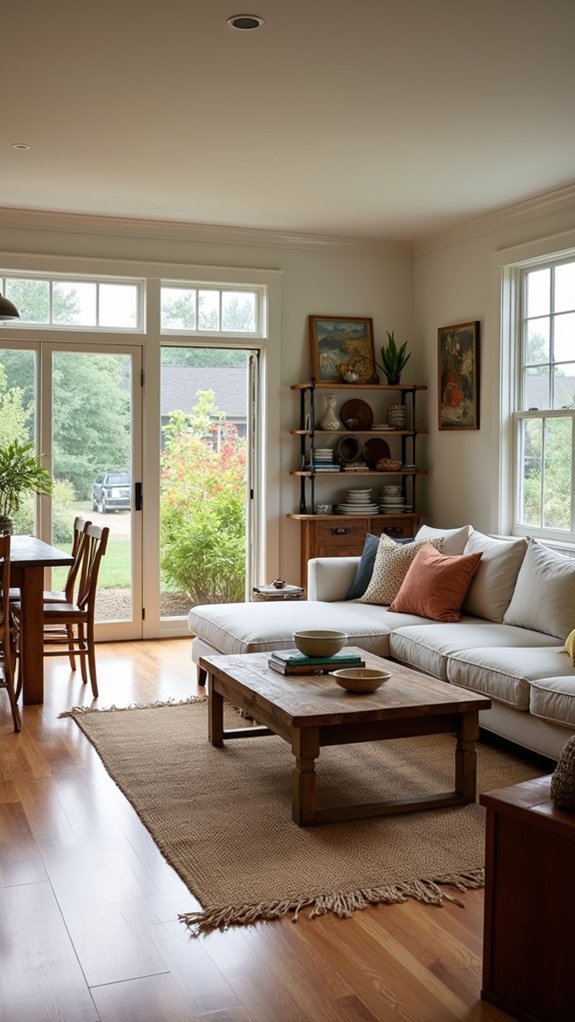 open inviting interconnected spaces