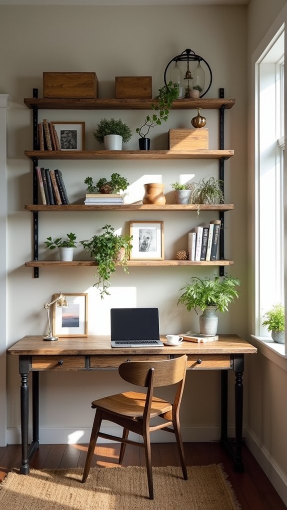 open shelving enhances organization