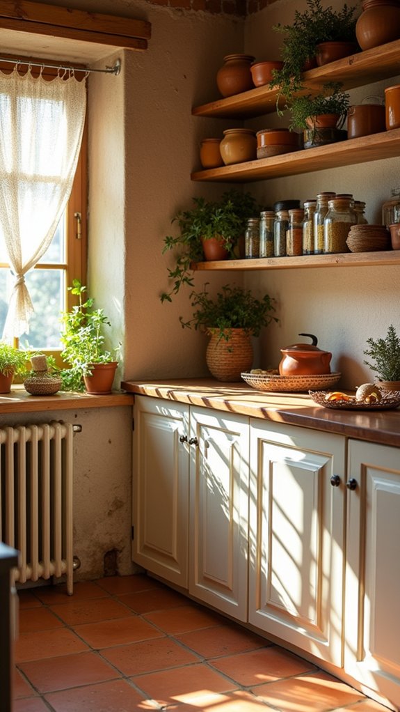 open shelving sunlit oasis