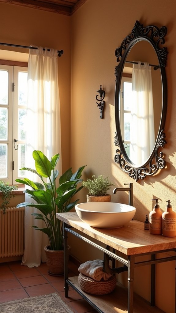 ornate statement mirror focal