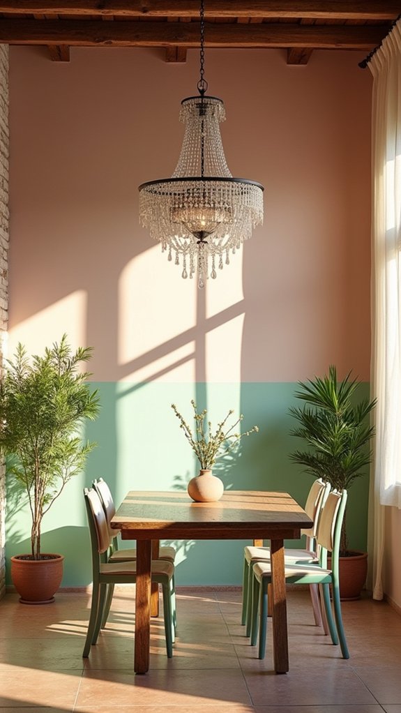 pastel hues create serenity