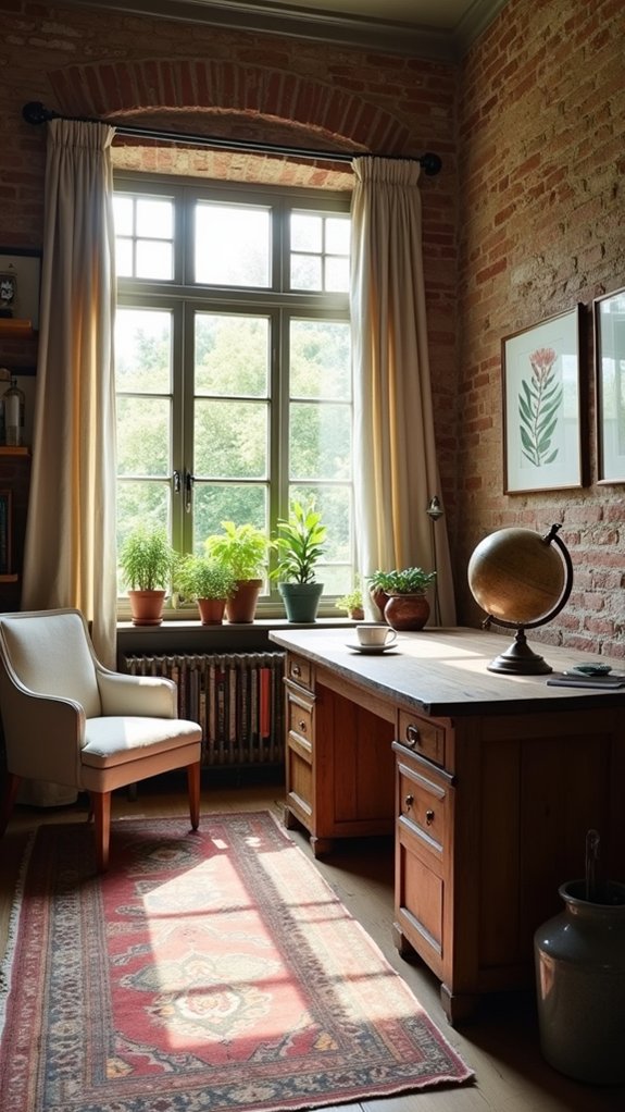 personalized rustic home office