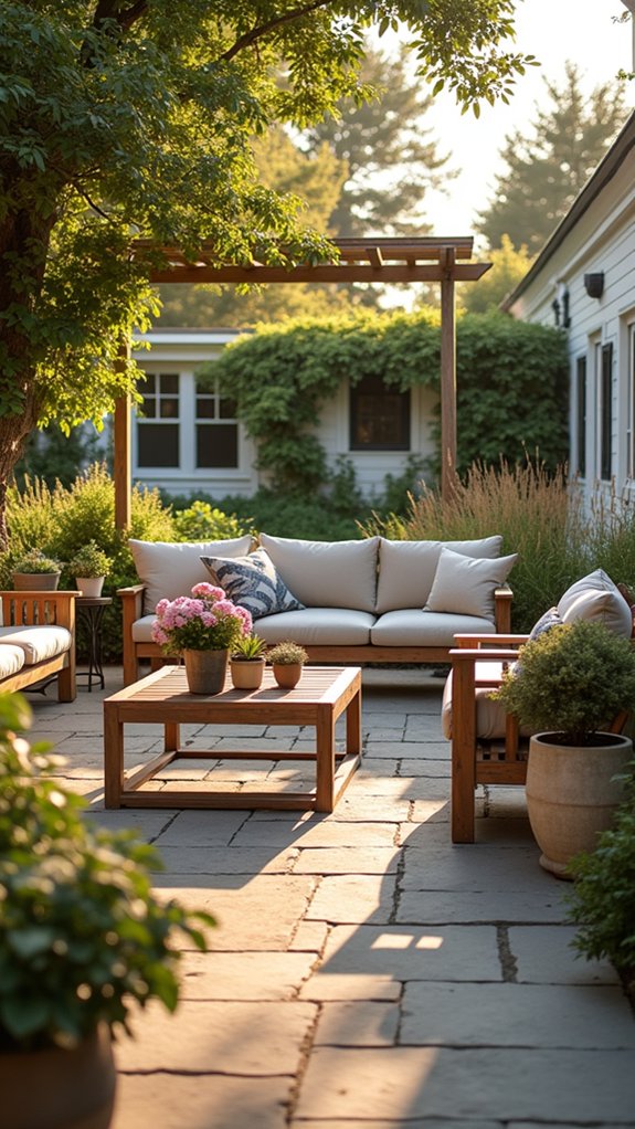 relaxing outdoor living space