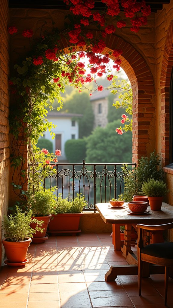 relaxing outdoor living space