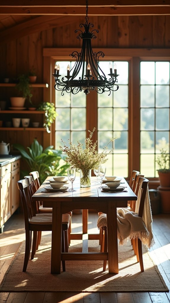 rustic charm and warmth