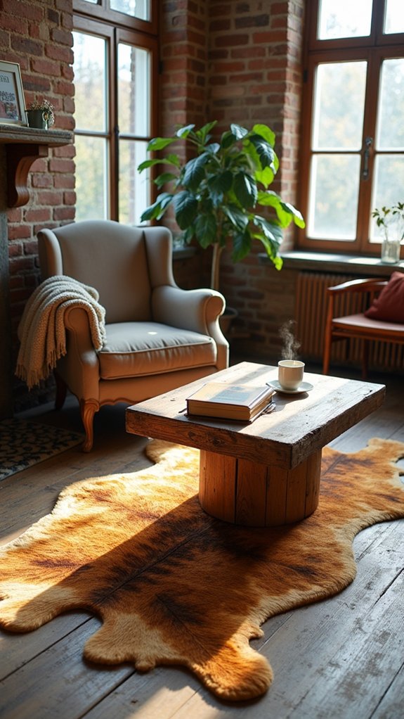 rustic charm with animal print