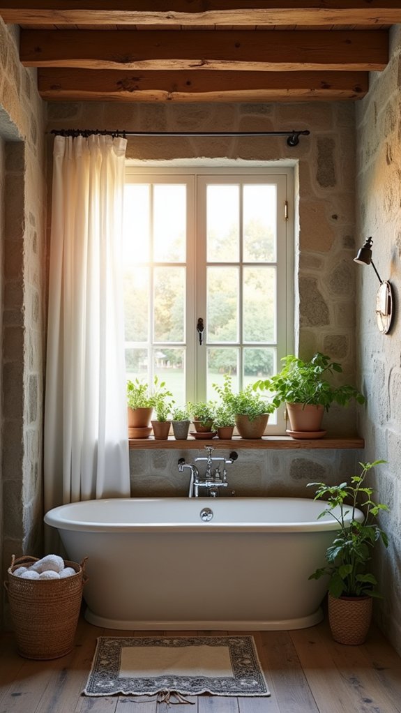 rustic luxury bathroom design