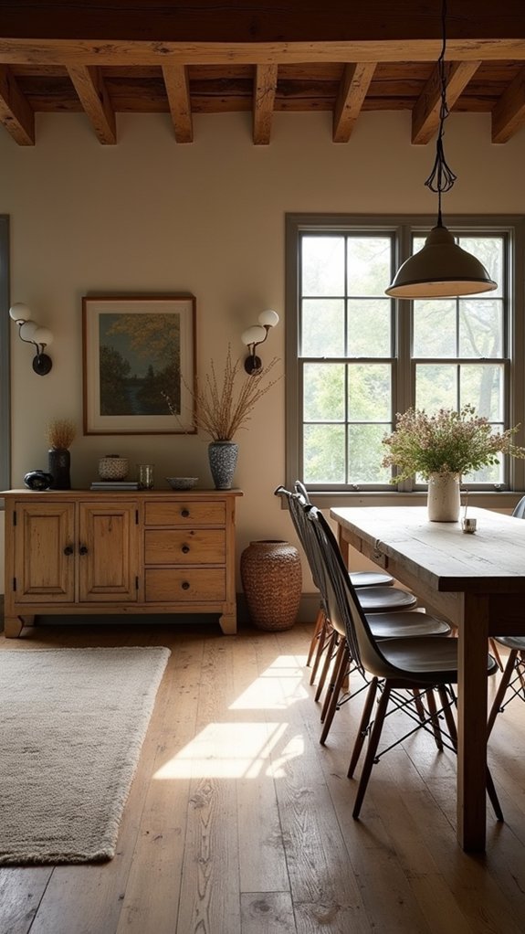 rustic modern furniture blend