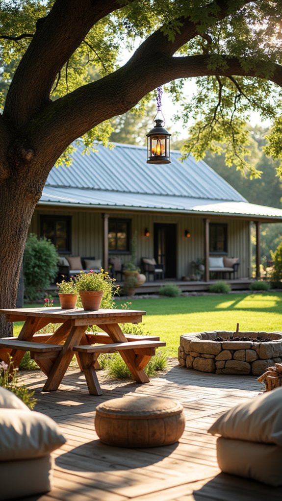 rustic outdoor cozy retreat