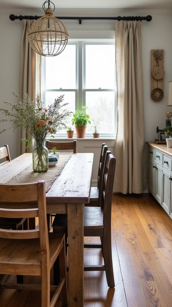 rustic reclaimed wood elements