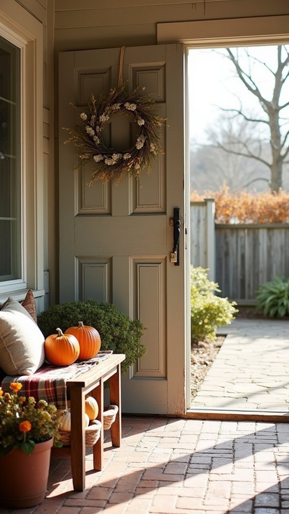 seasonal entryway decor accents