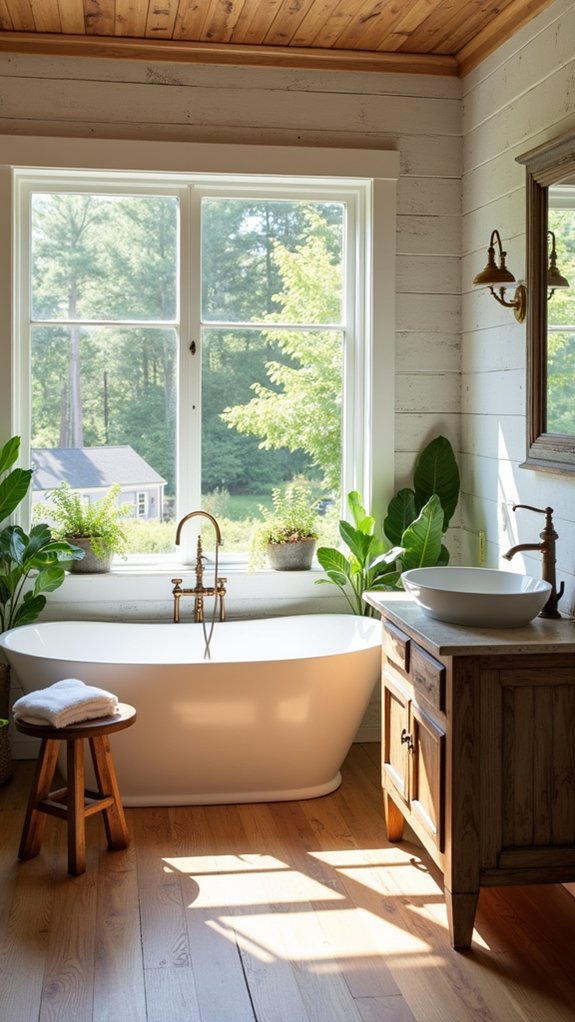 serene natural bathroom retreat