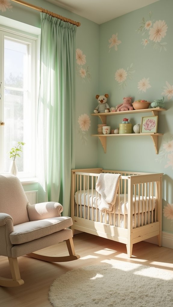 serene nursery soft colors