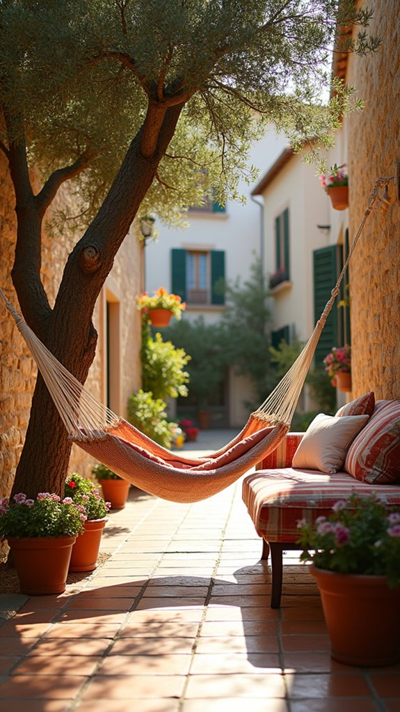 serene relaxation with hammocks