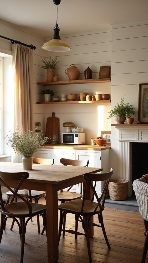 shiplap adds rustic charm