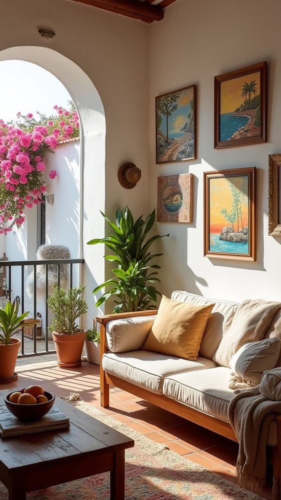 showcase local mediterranean artwork