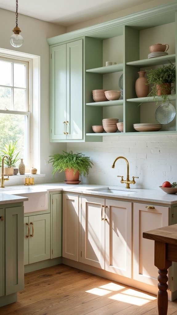 soft pastel shaker kitchen