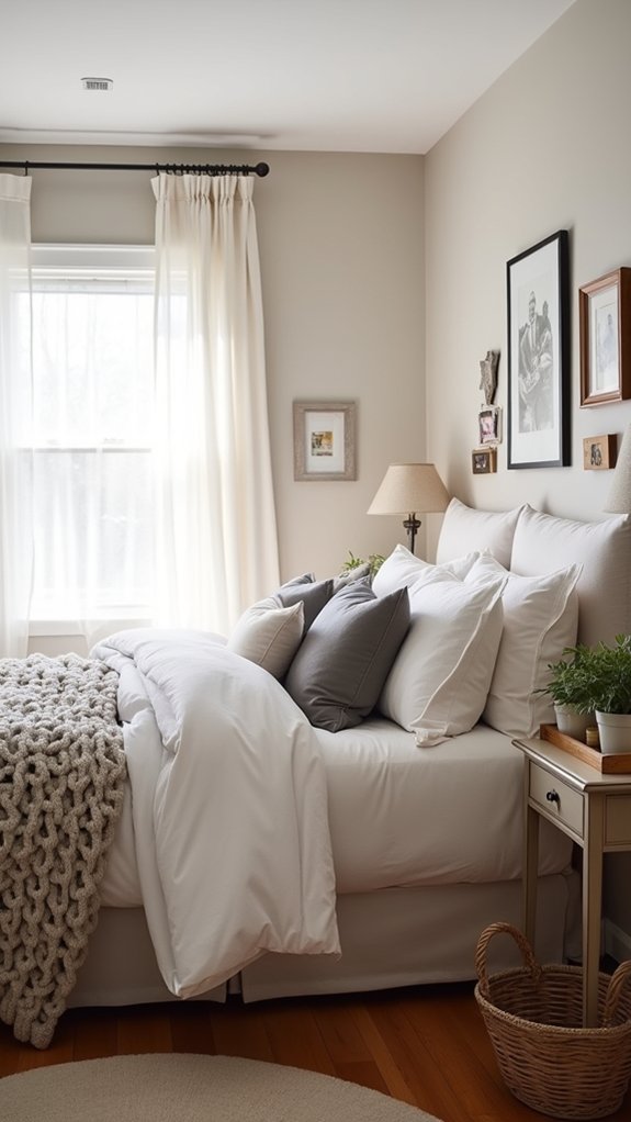 sophisticated cozy guest room