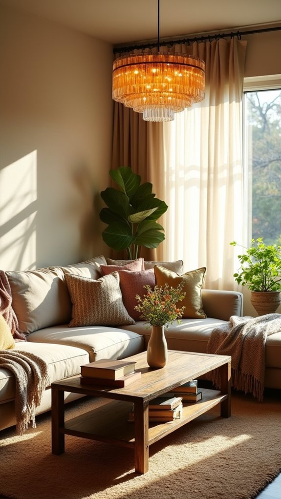 statement lighting enhances ambiance