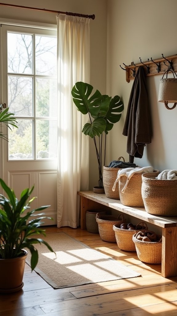 stylish organization with baskets