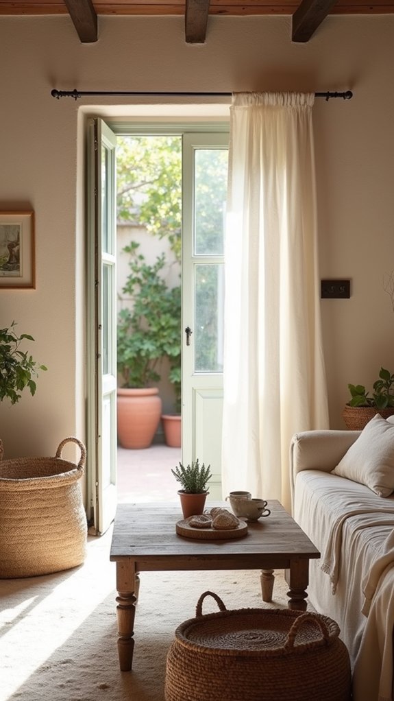 textured walls enhance ambiance