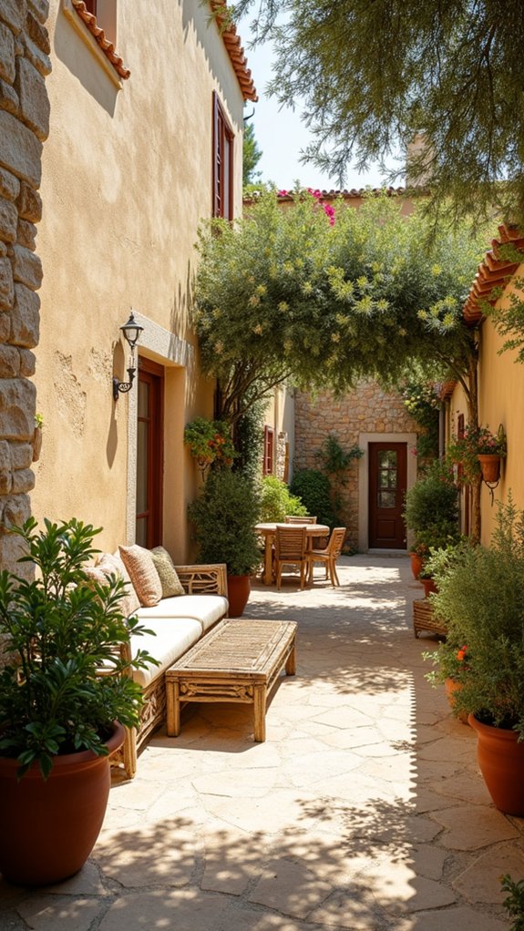 textured walls enhance atmosphere