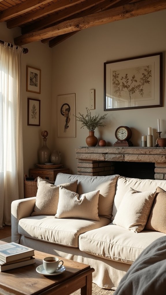 thoughtful rustic gallery decor