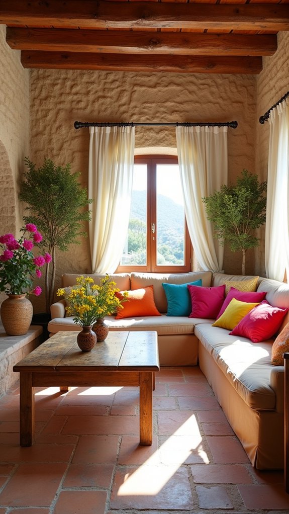 transform room with rustic beams