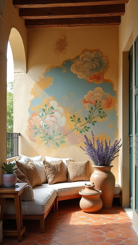 transform walls with frescoes