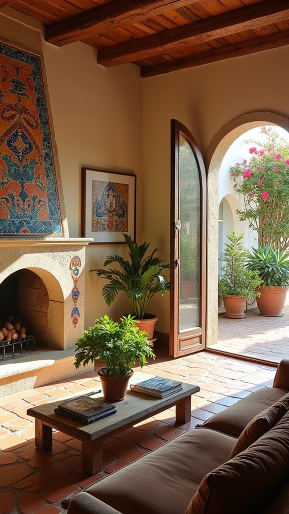 vibrant cultural mosaic accents