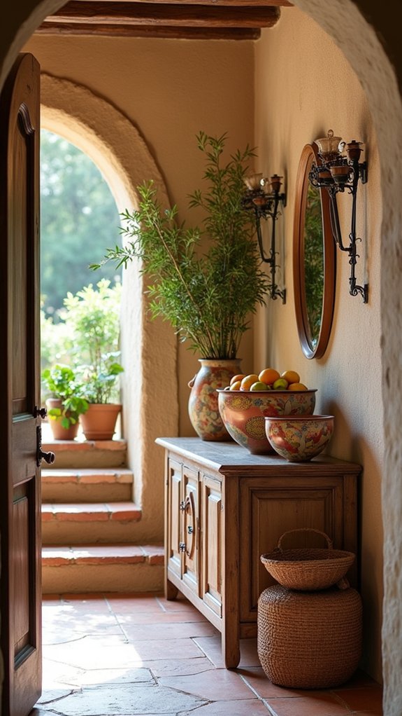 vibrant decorative bowls centerpiece