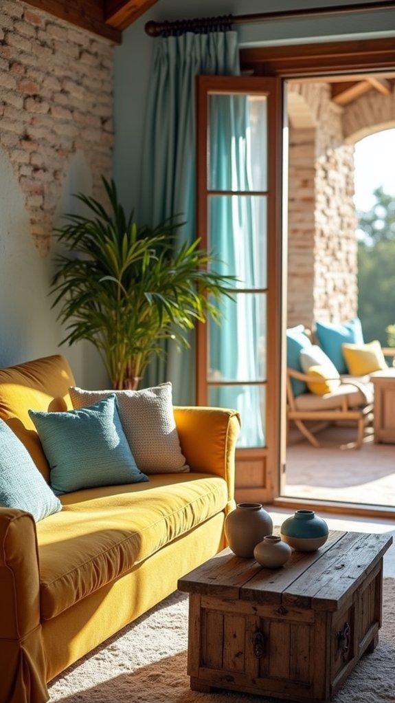 vibrant mediterranean color combination